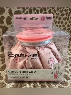 New In Box The Creme Shop Chill Therapy Reusable Ice Bag~Donut Pattern!